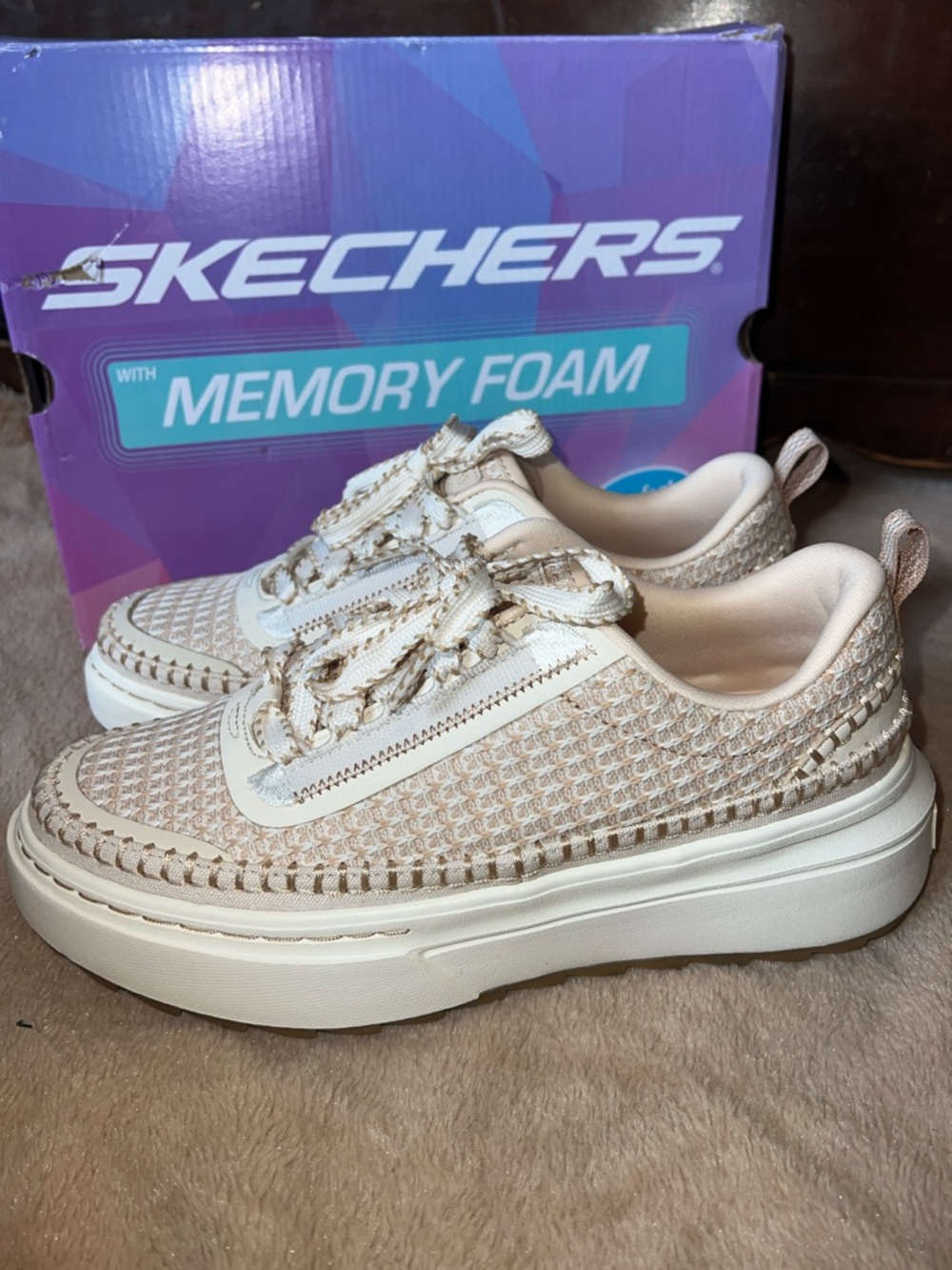 Skechers Cordova Saw- Day Off Sneaker in Natural - Picture 2 of 7